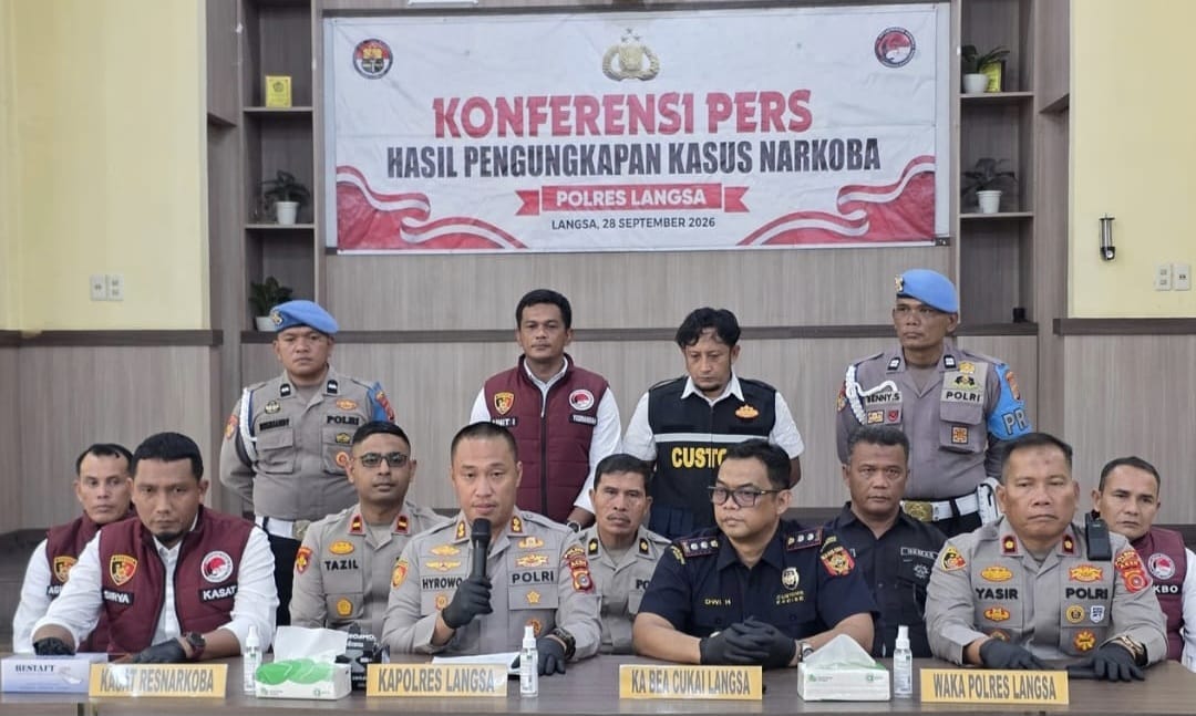 Prestasi Besar Polres Langsa Gagalkan Peredaran 46,6 Kg Sabu Jaringan Internasional, Rekor di Tahun 2026