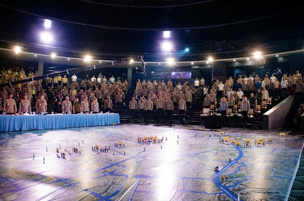 Siap Pengamanan Pelayanan Aspirasi Masyarakat, Kapolda Metro Jaya Komjen Asep Pimpin Tactical Floor Game