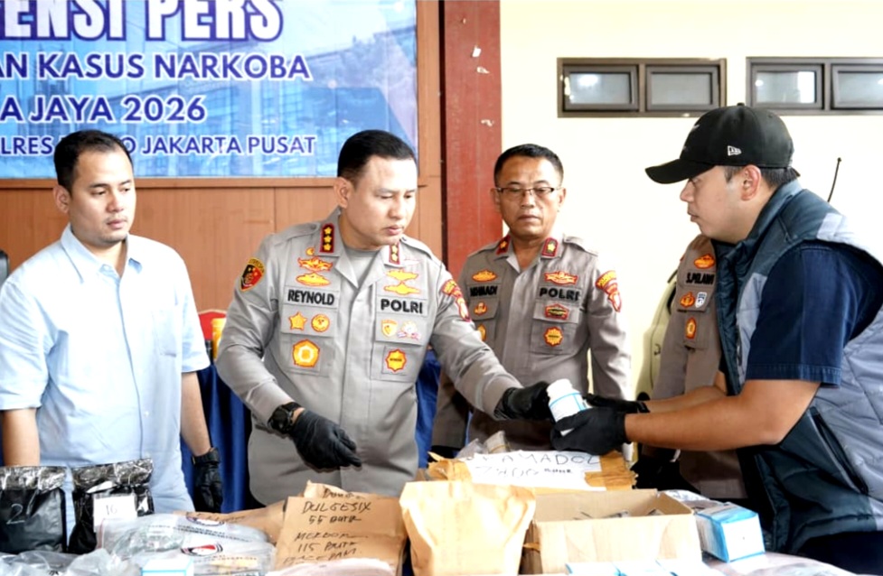 Sapu Bersih Jaringan Narkoba, Polres Jakpus Ringkus 122 Tersangka