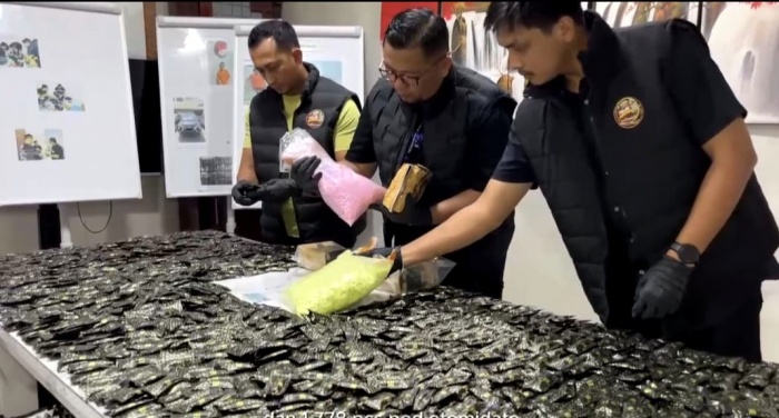 Ketelitian Satresnarkoba Polrestabes Medan Bongkar Gudang Pinang Berisi Narkoba Rp10 Miliar