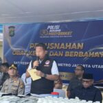 Musnahkan Obat Ilegal Rp15 Miliar, Polres Jakut Selamatkan 10 Juta Jiwa