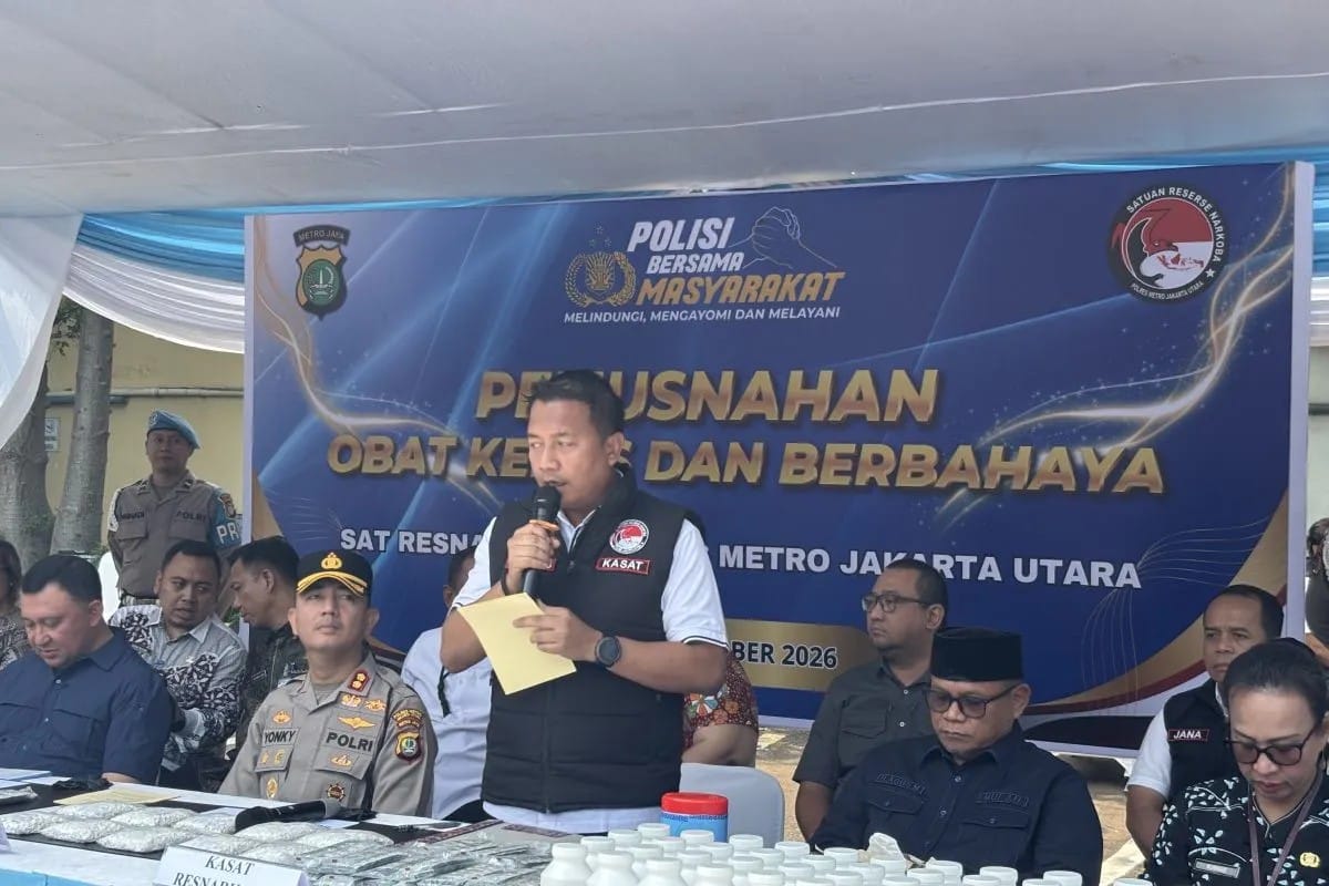 Musnahkan Obat Ilegal Rp15 Miliar, Polres Jakut Selamatkan 10 Juta Jiwa