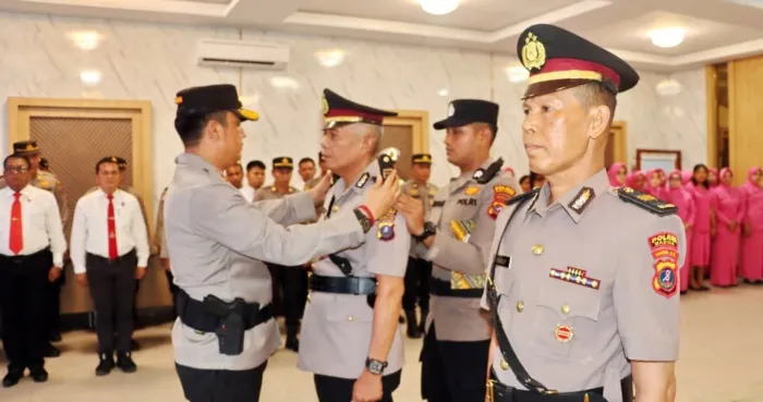 Kapolres Padangsidimpuan Pimpin Sertijab Kasat Samapta