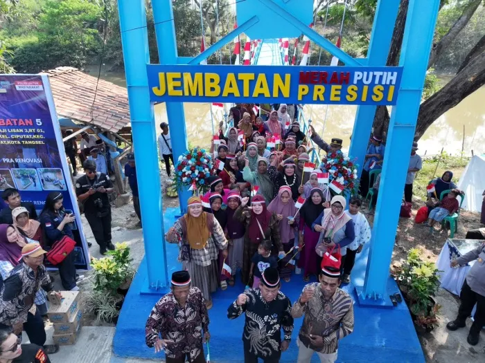 Presiden Resmikan Jembatan Merah Putih Presisi, Jadi Penghubung Baru Warga di Wilayah Polda Metro Jaya